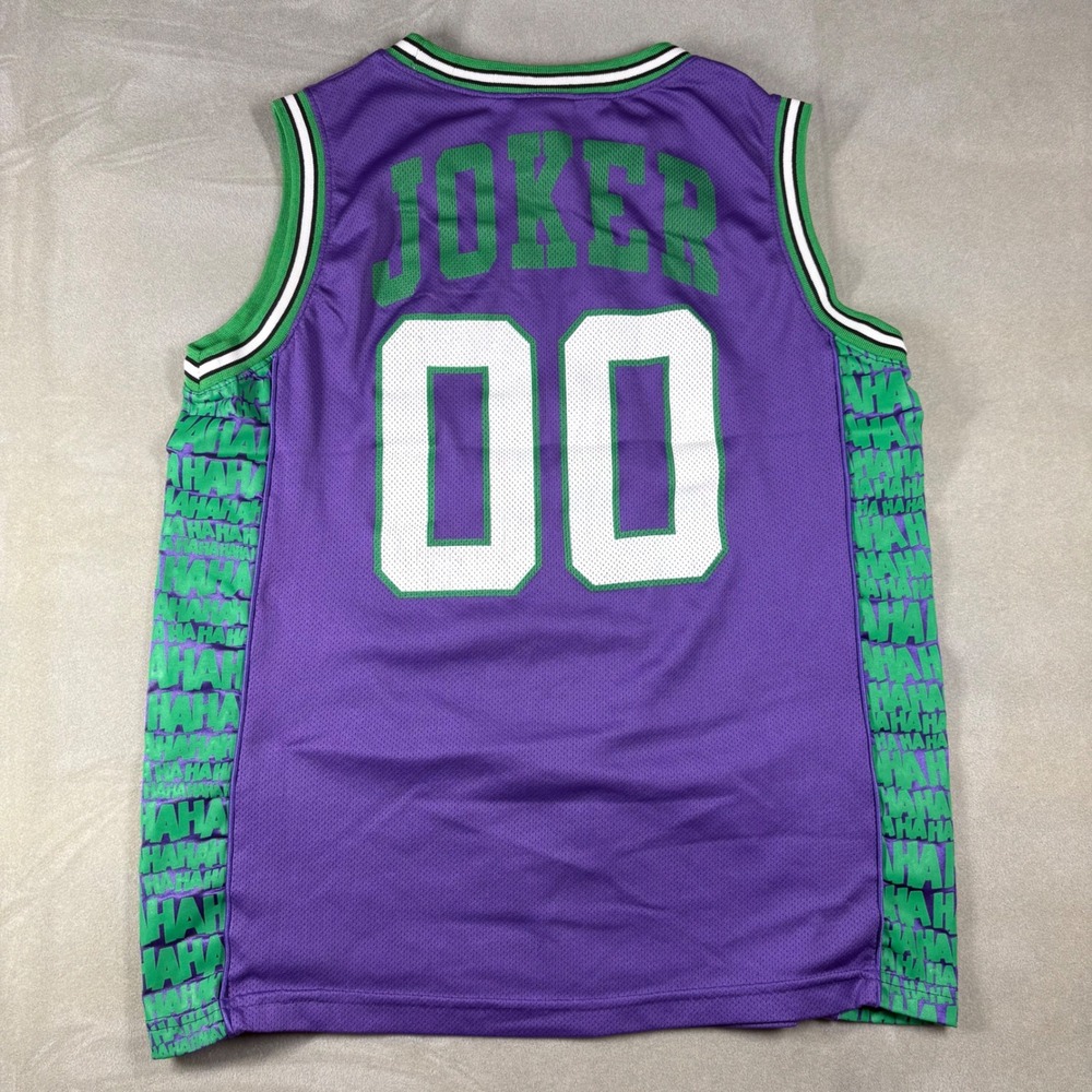 DC Comics Originals The Joker Basketball Jersey Purple Green Large HAHA 00 - Picture 4 of 6